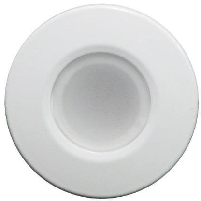 Lumitec Orbit Flush Mount Down Light with 2-Color Dimming and White Finish
