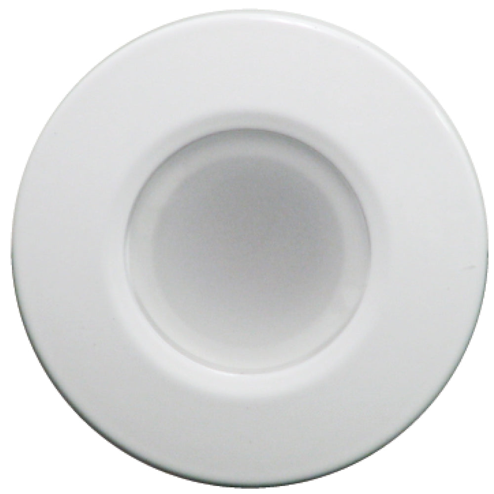 Lumitec Orbit Flush Mount Down Light in White Finish - Non-Dimming, Weatherproof Marine Lighting