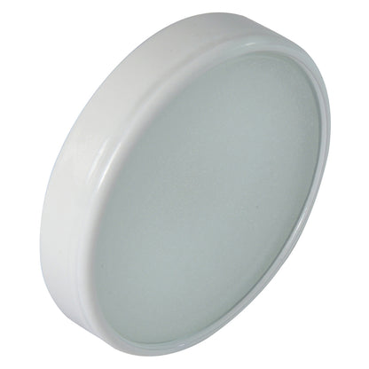 Lumitec Halo Flush Mount Down Light with White Finish and 3-Color Red/Blue Non-Dimming Control