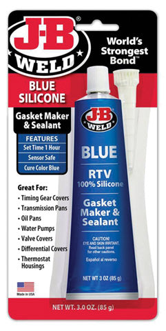 JB Weld Blue RTV Acetoxy Sealant - 3 oz Tube