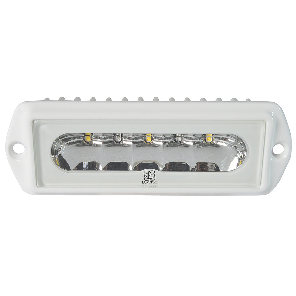 Lumitec Capri2 Flush Mount LED Flood Light with 2-Color White and Blue Dimming
