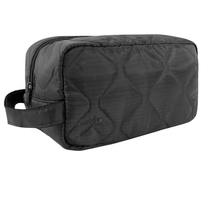 Rothco Lightweight Woobie Travel Kit in Black – Compact Dopp and Toiletry Bag