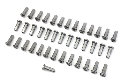 V-Twin Spoke 40 Piece Cadmium Nipple Set for Harley Davidson FL Models