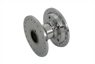 V-Twin Chrome Front Wheel Hub for Harley Davidson FX and XL Models - Part 19375