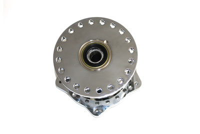 V-Twin Chrome Front Wheel Hub Clover Style - Part 19377