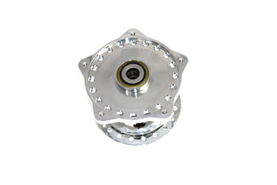 V-Twin Chrome Front Wheel Hub Clover Style - Part 19377