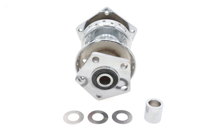V-Twin Chrome Rear Wheel Hub with Bearings and Seals for Harley Davidson FLT Models