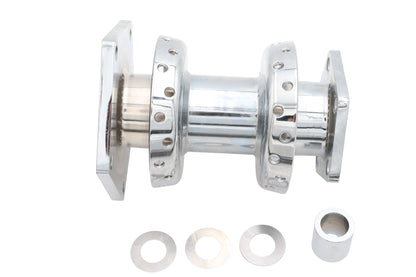 V-Twin Chrome Rear Wheel Hub with Bearings and Seals for Harley Davidson FLT Models