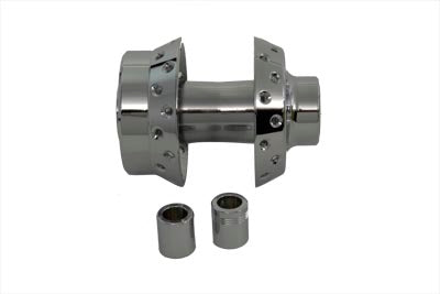 V-Twin Chrome Front Wheel Hub with Bearings and Seals for Harley Davidson FXST and FLST Models (Part #70007)