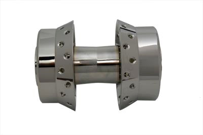 V-Twin Chrome Rear Wheel Hub with 1 Inch Bearings for Harley Davidson FLT and XL Models - Part #70006