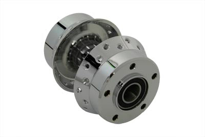 V-Twin Chrome Front Wheel Hub with 1 Inch Bearings for Harley Davidson FLT