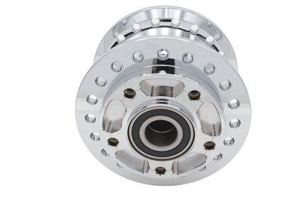 V-Twin Chrome Front Wheel Hub with 1-Inch Bearings for Harley Davidson FXD 2004-2005