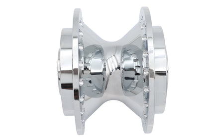 V-Twin Chrome Front Wheel Hub with 1-Inch Bearings for Harley Davidson FXD 2004-2005