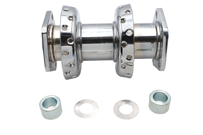 V-Twin 45-0348 40-Spoke Extra Wide Offset Dual Flange Rear Hub Chrome for Harley Davidson