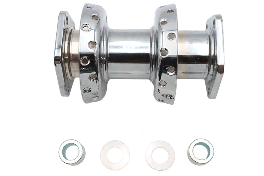 V-Twin 45-0348 40-Spoke Extra Wide Offset Dual Flange Rear Hub Chrome for Harley Davidson