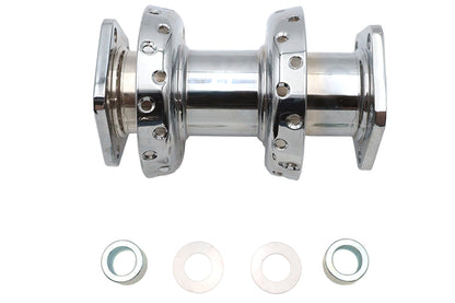 V-Twin 45-0348 40-Spoke Extra Wide Offset Dual Flange Rear Hub Chrome for Harley Davidson
