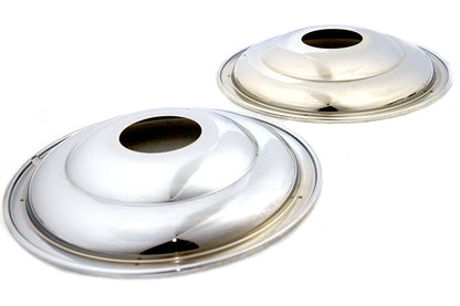 V-Twin 45-0365 16 inch Rear Wheel Cover Set Chrome for Harley Davidson FL Models