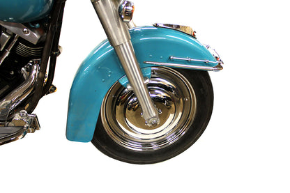 V-Twin 45-0378 16 Inch Front Wire Wheel Cover Set Chrome for Harley Davidson XL (1986-1995)