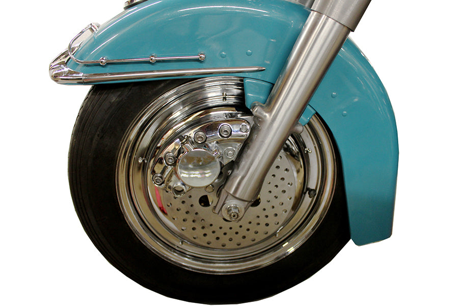 V-Twin 45-0378 16 Inch Front Wire Wheel Cover Set Chrome for Harley Davidson XL (1986-1995)