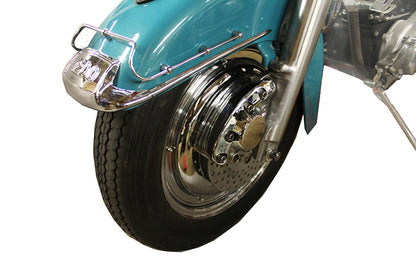V-Twin 45-0378 16 Inch Front Wire Wheel Cover Set Chrome for Harley Davidson XL (1986-1995)