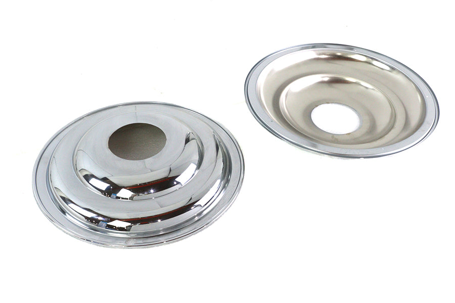 V-Twin 16 Inch Wire Wheel Cover Set for Harley Davidson FL Models