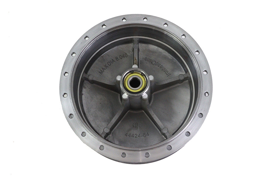 V-Twin Front Wheel Hub with Bearings and Snap Ring for Harley Davidson XL and FX Models