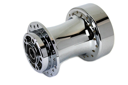 V-Twin Chrome Wheel Hub with 25mm Bearings for Harley Davidson FLT (Part #76835)