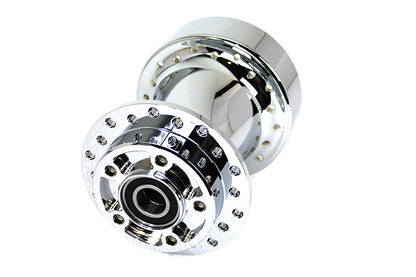 V-Twin Chrome Wheel Hub with 25mm Bearings for Harley Davidson FLT (Part #76835)
