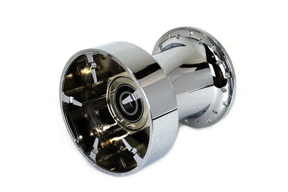 V-Twin Chrome Wheel Hub with 25mm Bearings for Harley Davidson FLT (Part #76835)