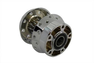 V-Twin Chrome Front Wheel Hub with 1 Inch Bearings for Harley Davidson FXDWG