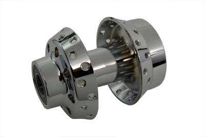 V-Twin Chrome Front Wheel Hub with 1 Inch Bearings for Harley Davidson FXDWG