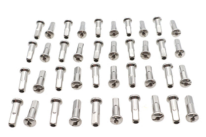 V-Twin Spoke 40 Piece Chrome Nipple Set (Part Number 16-0500S)