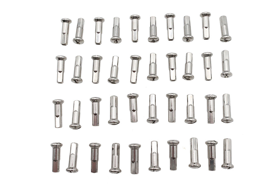 V-Twin Spoke 40 Piece Chrome Nipple Set (Part Number 16-0500S)