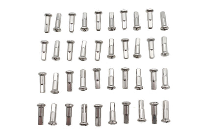 V-Twin Spoke 40 Piece Chrome Nipple Set (Part Number 16-0500S)