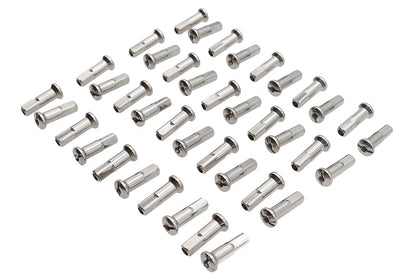 V-Twin Spoke 40 Piece Chrome Nipple Set (Part Number 16-0500S)