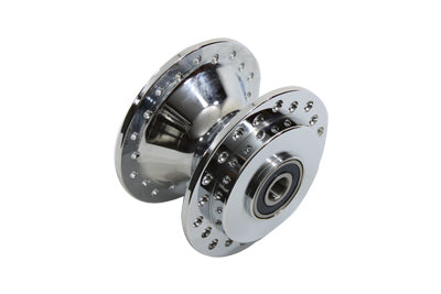 V-Twin Chrome Front Wheel Hub for Harley Davidson FXDL, FXDX, and XL Models - Part 70011