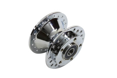 V-Twin Chrome Front Wheel Hub for Harley Davidson FXDL, FXDX, and XL Models - Part 70011
