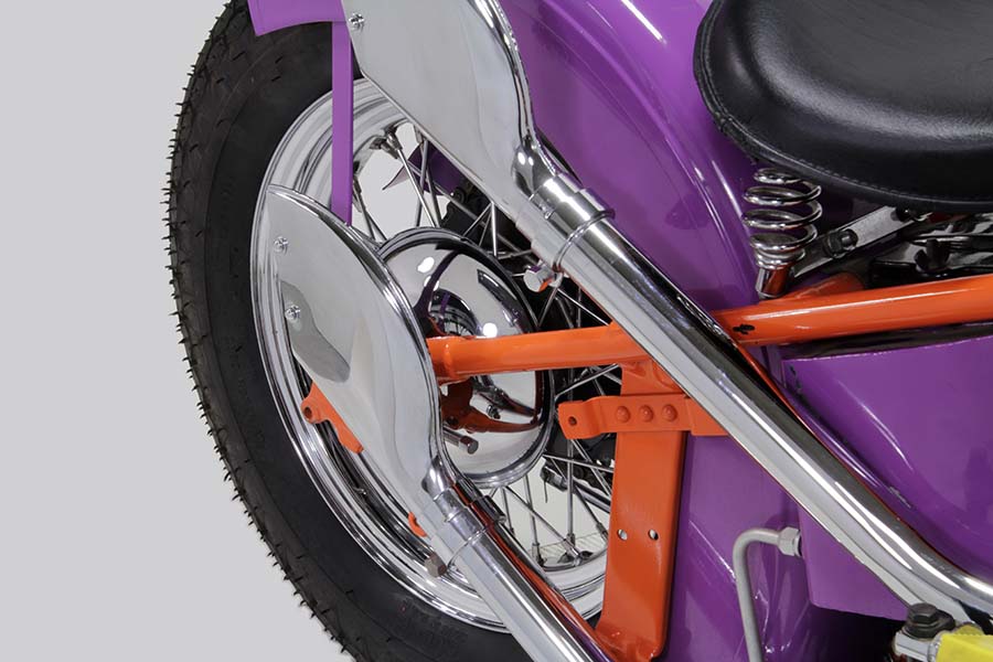 V-Twin Chrome Rear 9 Inch Hubcap for Harley Davidson EL and FL Models