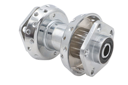 V-Twin Chrome Rear Wheel Hub with Bearings for Harley Davidson FXST and XL Models - Part #71676BX