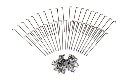 Buchanan Spoke Indian Stainless Steel 16 Inch Spoke Set with Nipples and Hub Compatibility