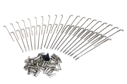 Buchanan Spoke Indian Stainless Steel 16 Inch Spoke Set with Nipples and Hub Compatibility