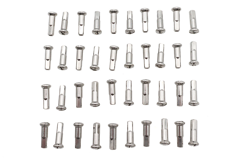 V-Twin 16-0500SS Spoke 40 Piece Stainless Steel Nipple Set for Bicycle Wheel Maintenance