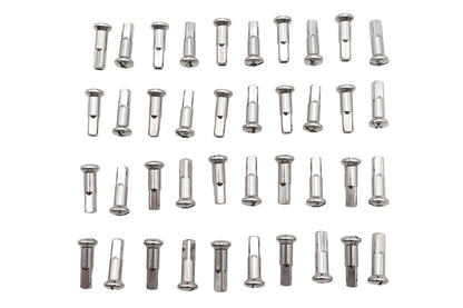 V-Twin 16-0500SS Spoke 40 Piece Stainless Steel Nipple Set for Bicycle Wheel Maintenance