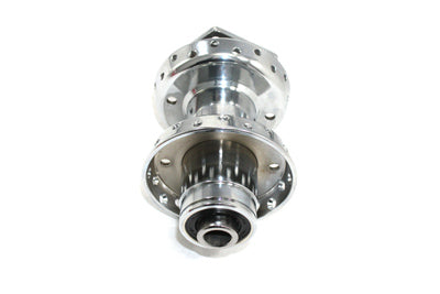 V-Twin Chrome Front Wheel Hub with 3/4 Inch Bearings for Harley Davidson FLST