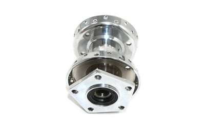 V-Twin Chrome Front Wheel Hub with 3/4 Inch Bearings for Harley Davidson FLST