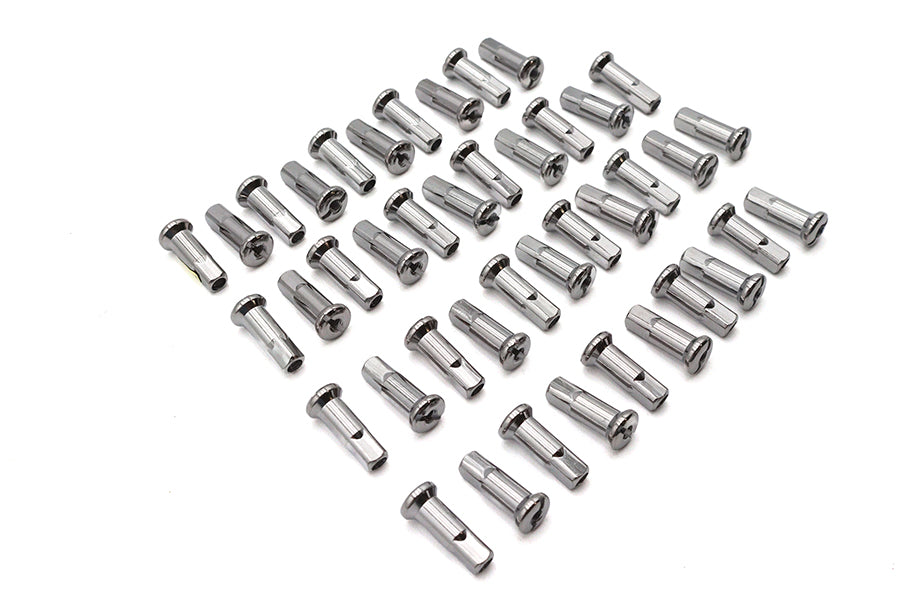 V-Twin 16-0500SE Spoke 40 Piece Chrome Nipple Set for 6-8 Gauge Spokes