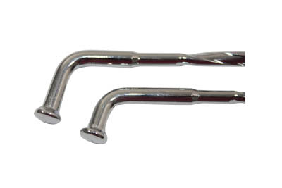 V-Twin Chrome 21 Inch Spoke Set - Twirled Type for Conventional and Drop Center Rims