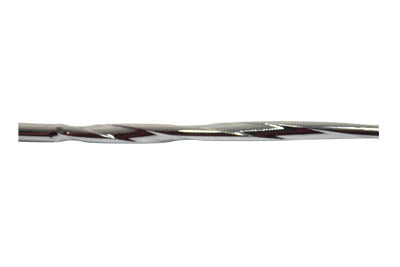 V-Twin Chrome 21 Inch Spoke Set - Twirled Type for Conventional and Drop Center Rims