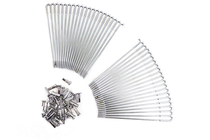 V-Twin Chrome 17 Inch Spoke Set for Rear Drop Center Rim – Durable Steel Design