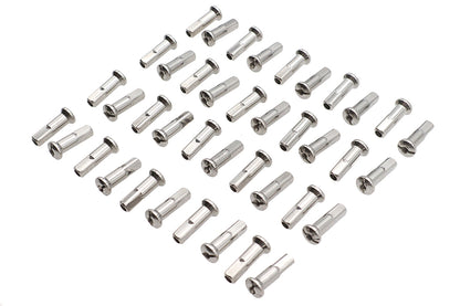 V-Twin Spoke 40 Piece Chrome Nipple Set - 1.02 Inch Length for 6-8 Gauge Spokes